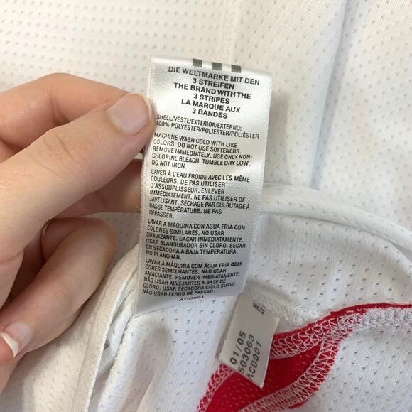 Adidas Climacool 2005 Boston Marathon Mesh Short Sleeve Tee Men's Sz M White - Picture 6 of 7